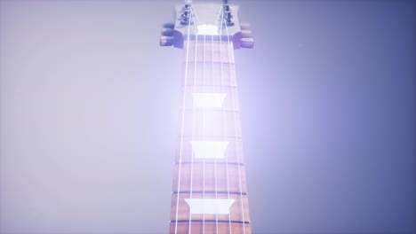 Guitarra-Eléctrica-Sobre-Fondo-Azul
